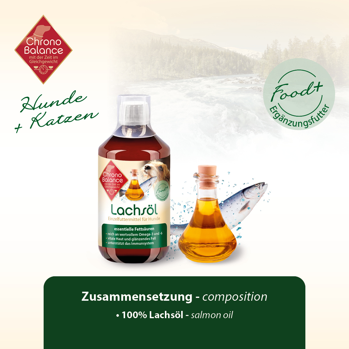 ChronoBalance Ergänzungsfutter & Aufzucht ChronoBalance Lachsöl 100 ml