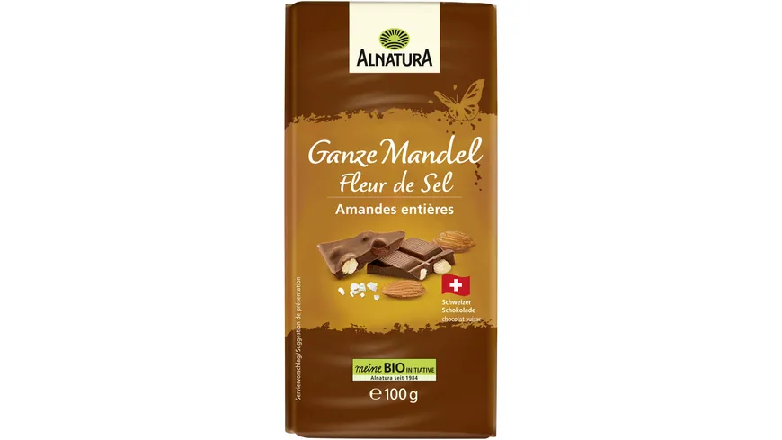 Alnatura Bio Ganze Mandel-Schokolade 100 g