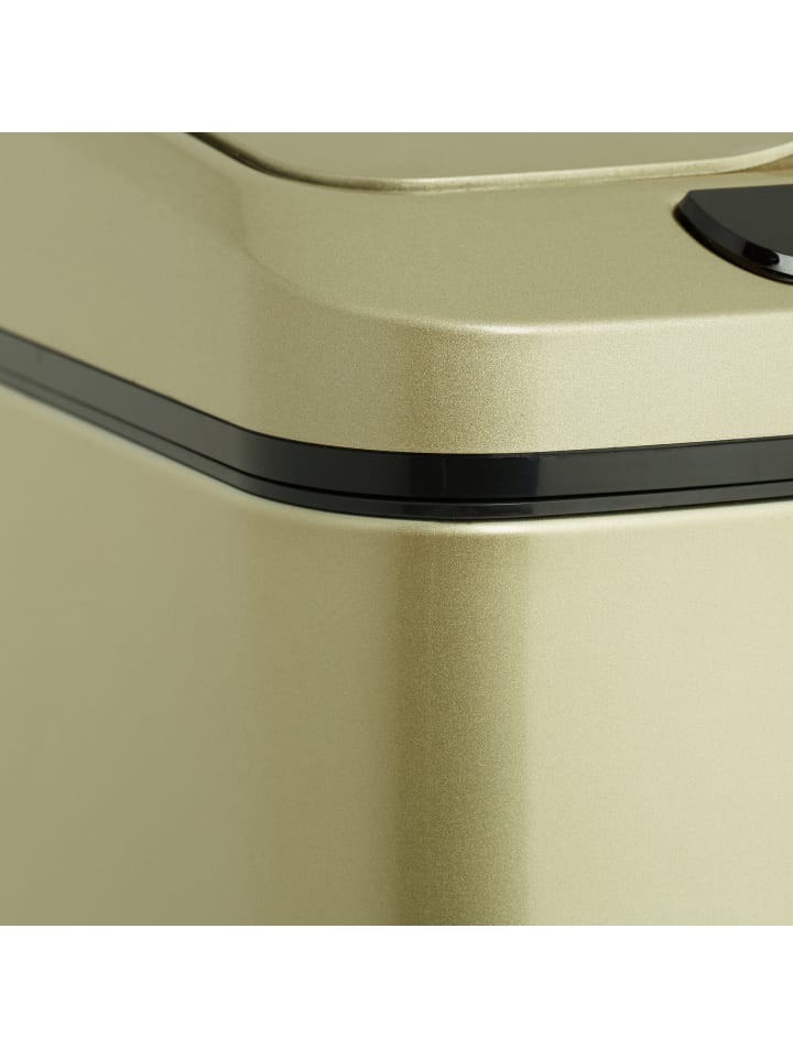 relaxdays Sensor Mülleimer in Gold - 12 l günstig kaufen onesize