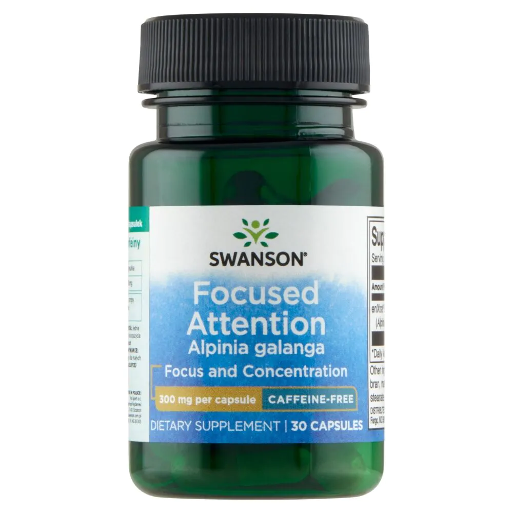 Swanson Εστιασμένη Προσοχή Χωρίς Καφεΐνη, 30 Κάψουλες