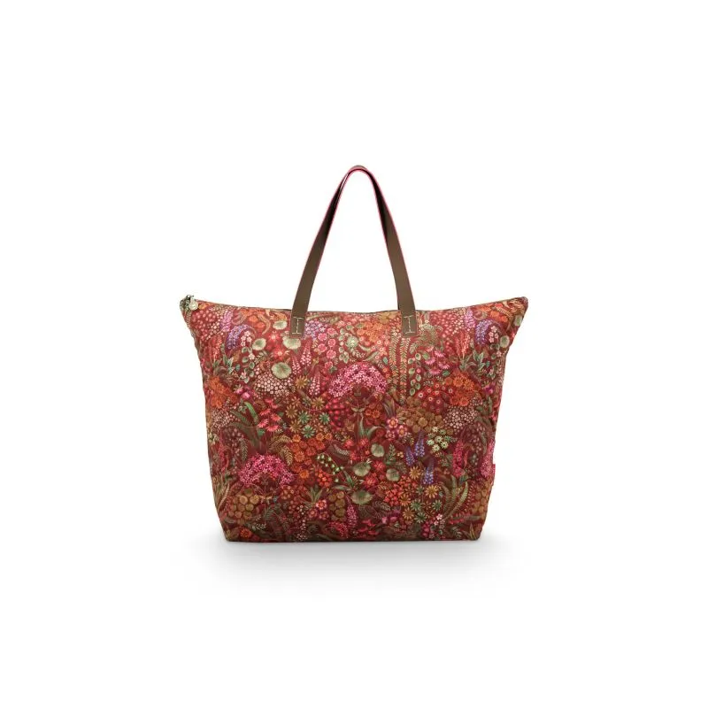 Pip Studio Tilda Tote Bag Querida Quilted Velvet - Red