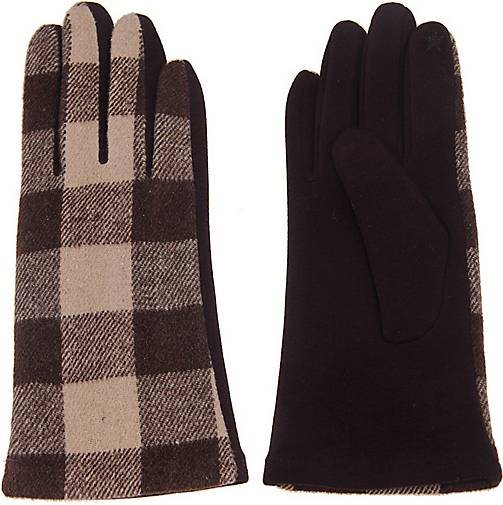 Leslii Handschuhe mit trendigem Karomuster