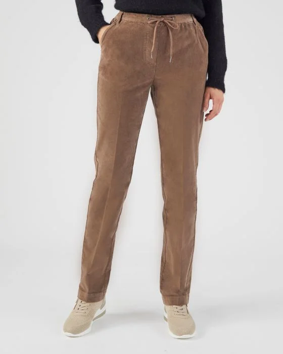 Pantalon enfilable velours