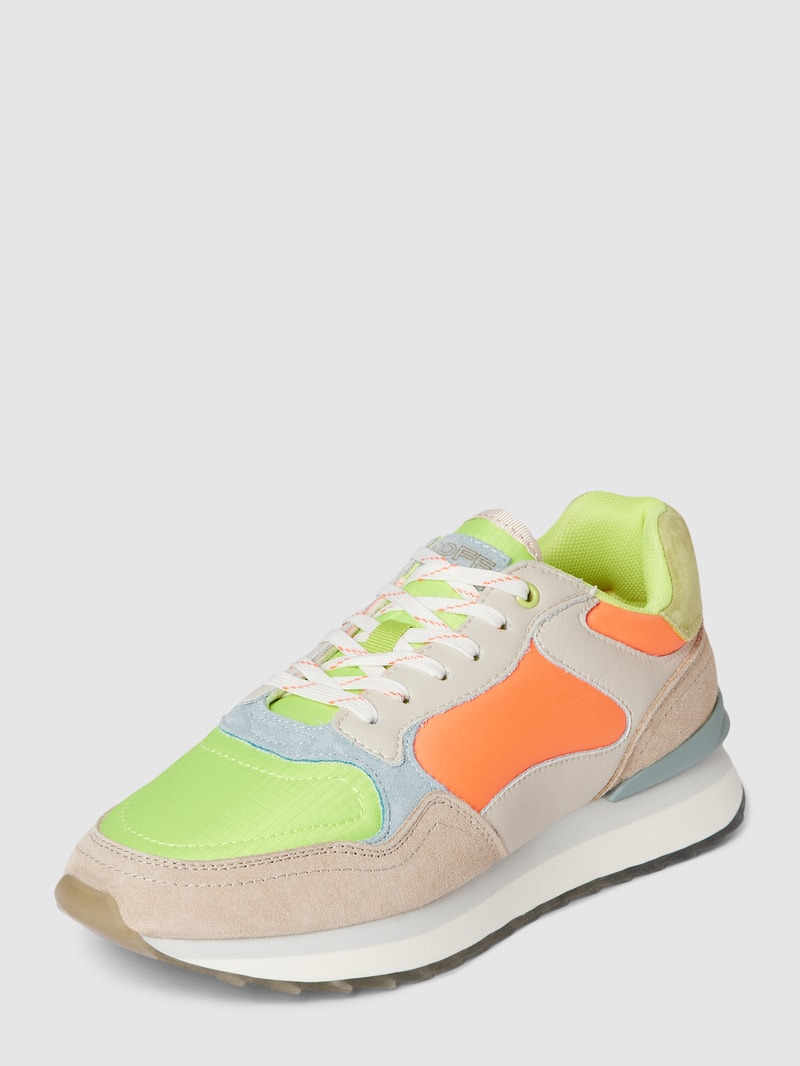 Sneaker im Colour-Blocking-Design Modell 'VALENCIA' in neon orange