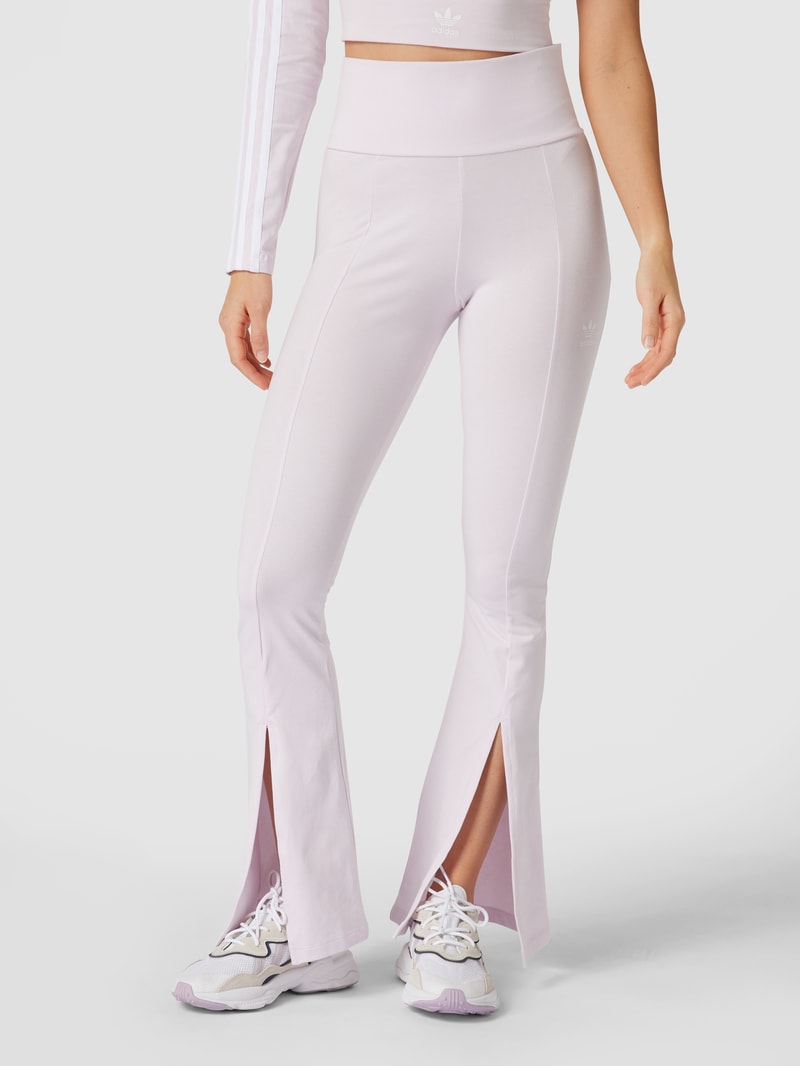 Leggings im Flared Cut in flieder