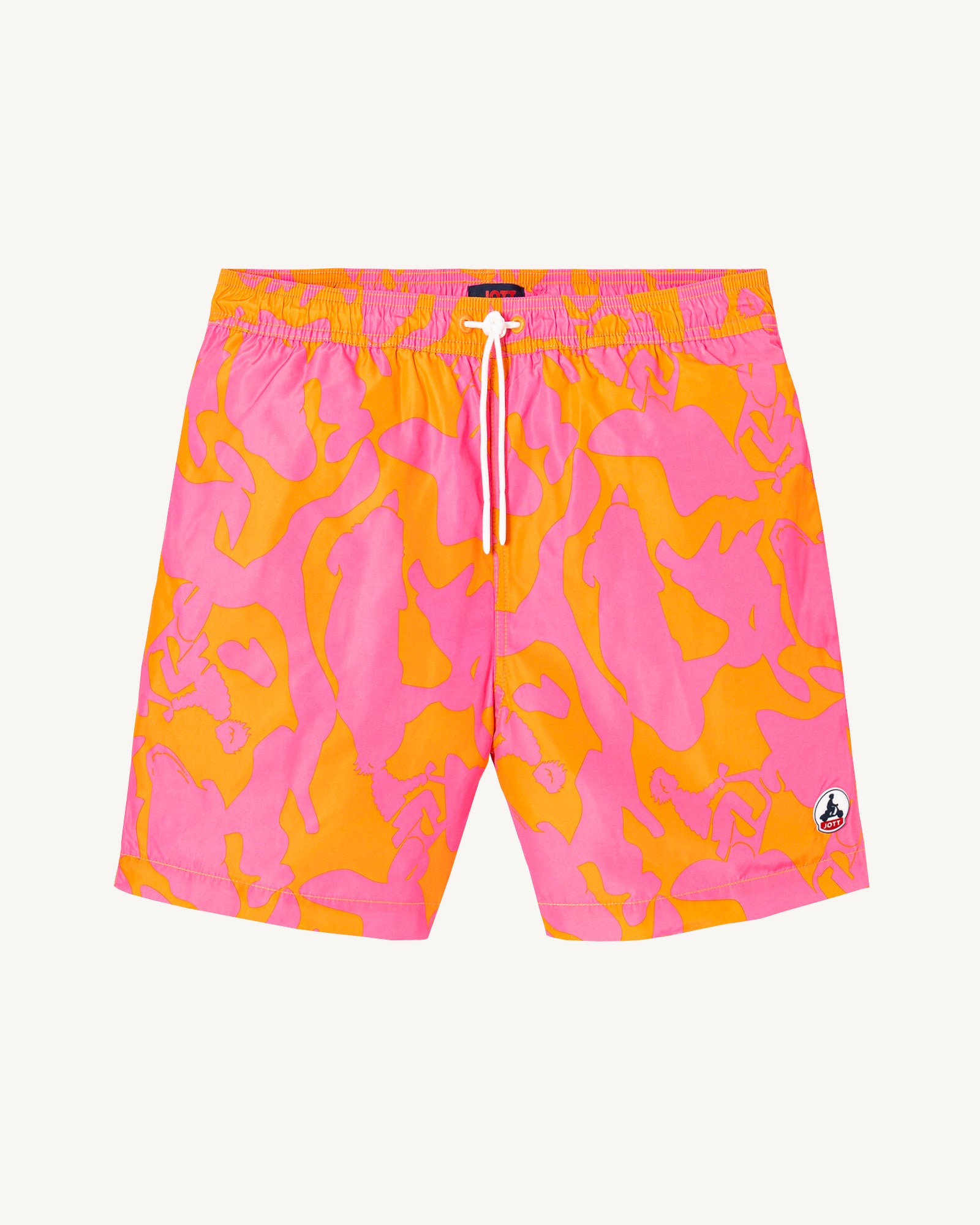 Short de bain Camo rose intense/Abricot Biarritz