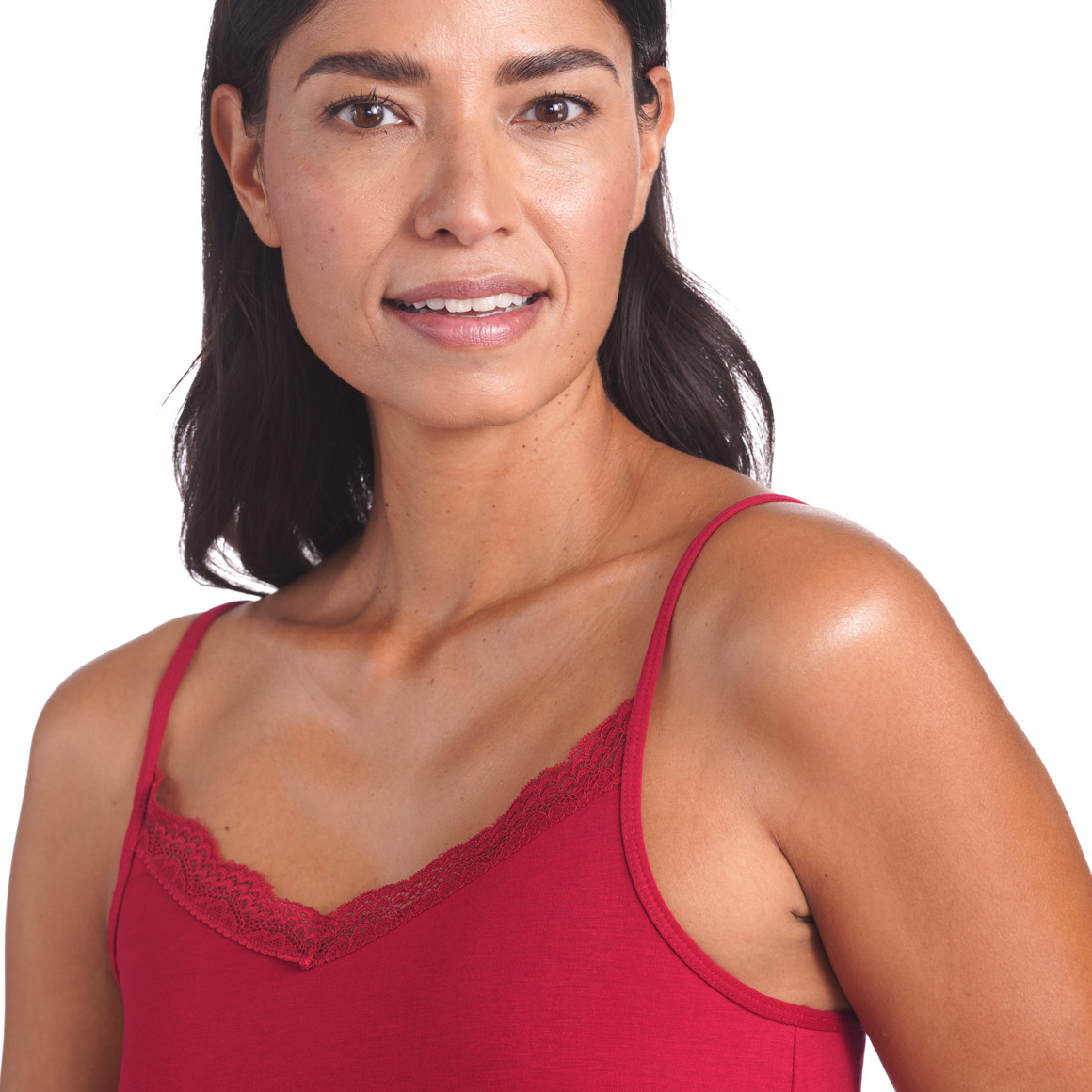 2 Damen Unterhemden mit Spitze