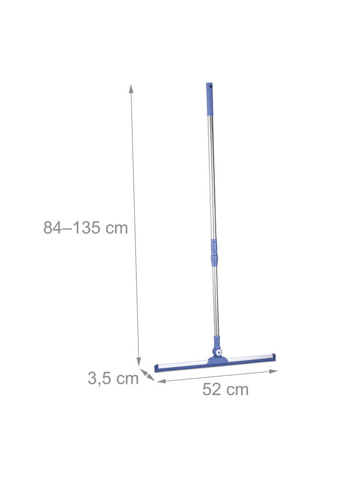 relaxdays Wasserschieber in Silber/ Blau - (B)52 x (H)84–135 cm günstig kaufen onesize