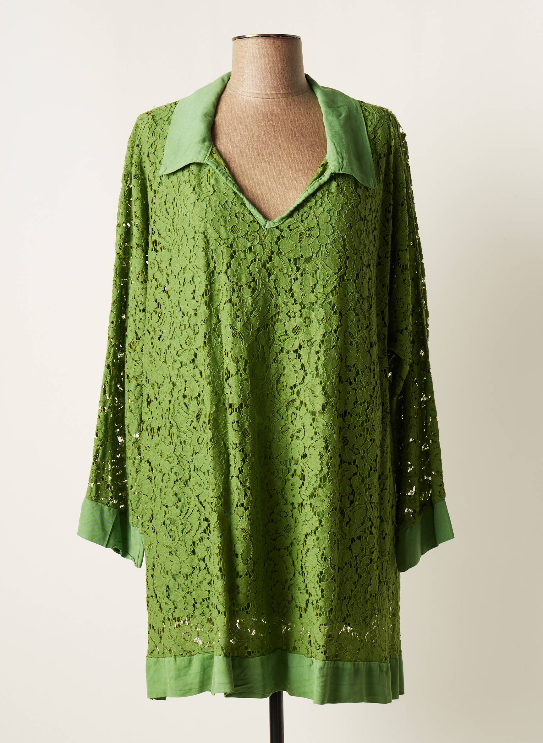 Piment Rouge Tuniquemanchelongue Femme couleur vert