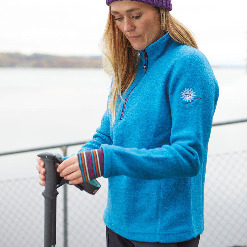 Ivanhoe Dina türkiser Damen-Wollpullover