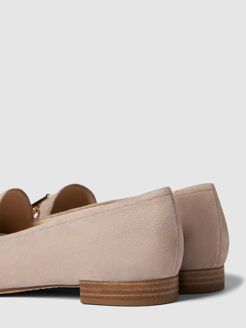 Penny-Loafer aus Leder mit Zierbesatz Modell 'Classic' in taupe