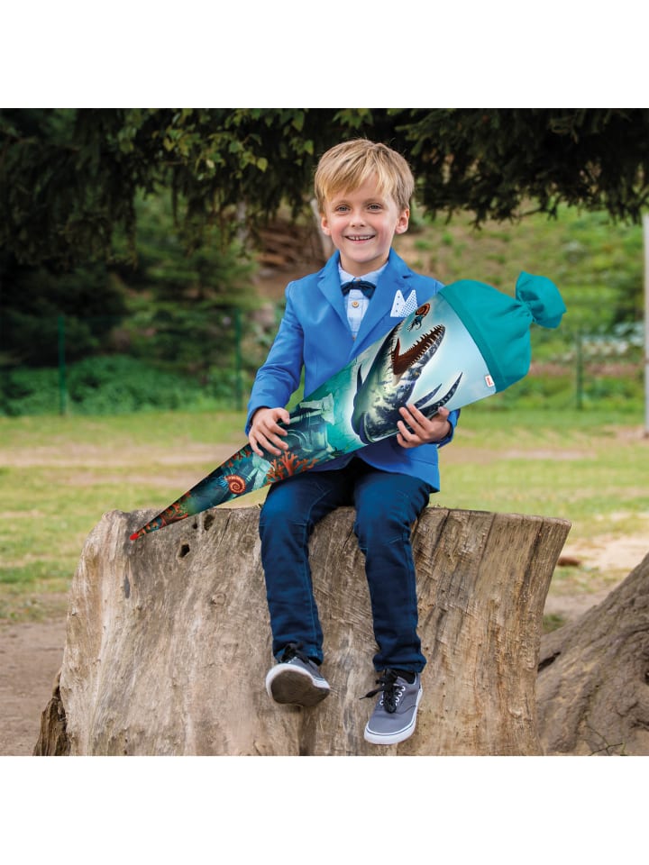 ROTH Schultüte groß Dino Mosasaurus 70 cm in Grün günstig kaufen onesize
