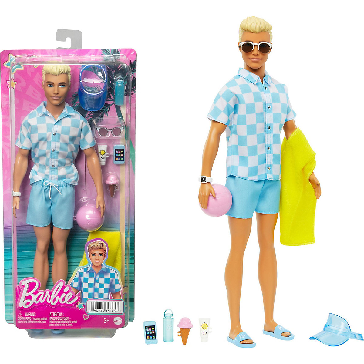 Barbie Strandtag Puppe Ken