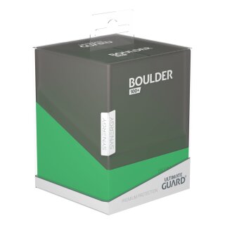 Ultimate Guard Boulder Deck Case 100+ Synergy Schwarz/Grün