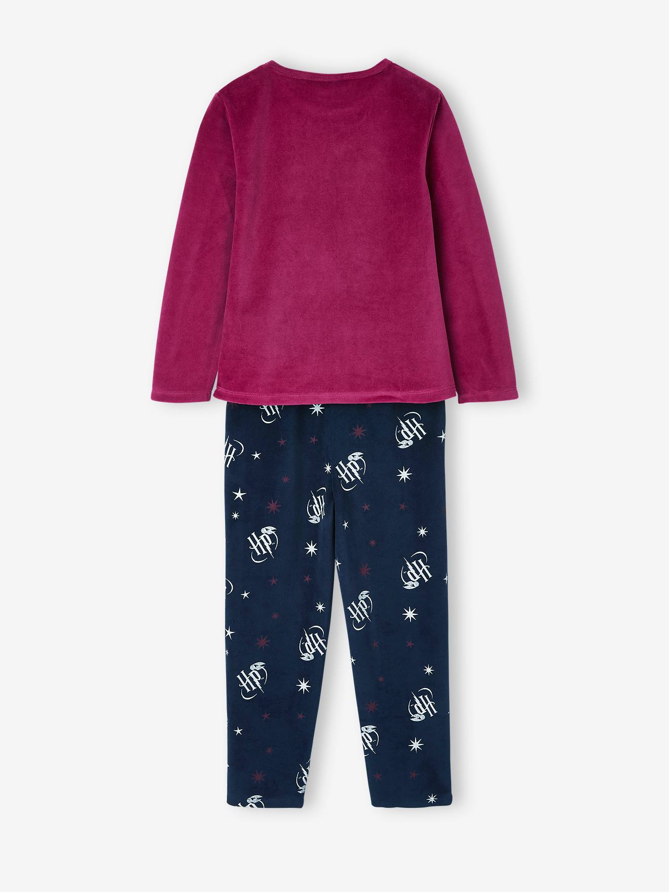 Pyjama fille en velours Harry Potter® framboise/marine