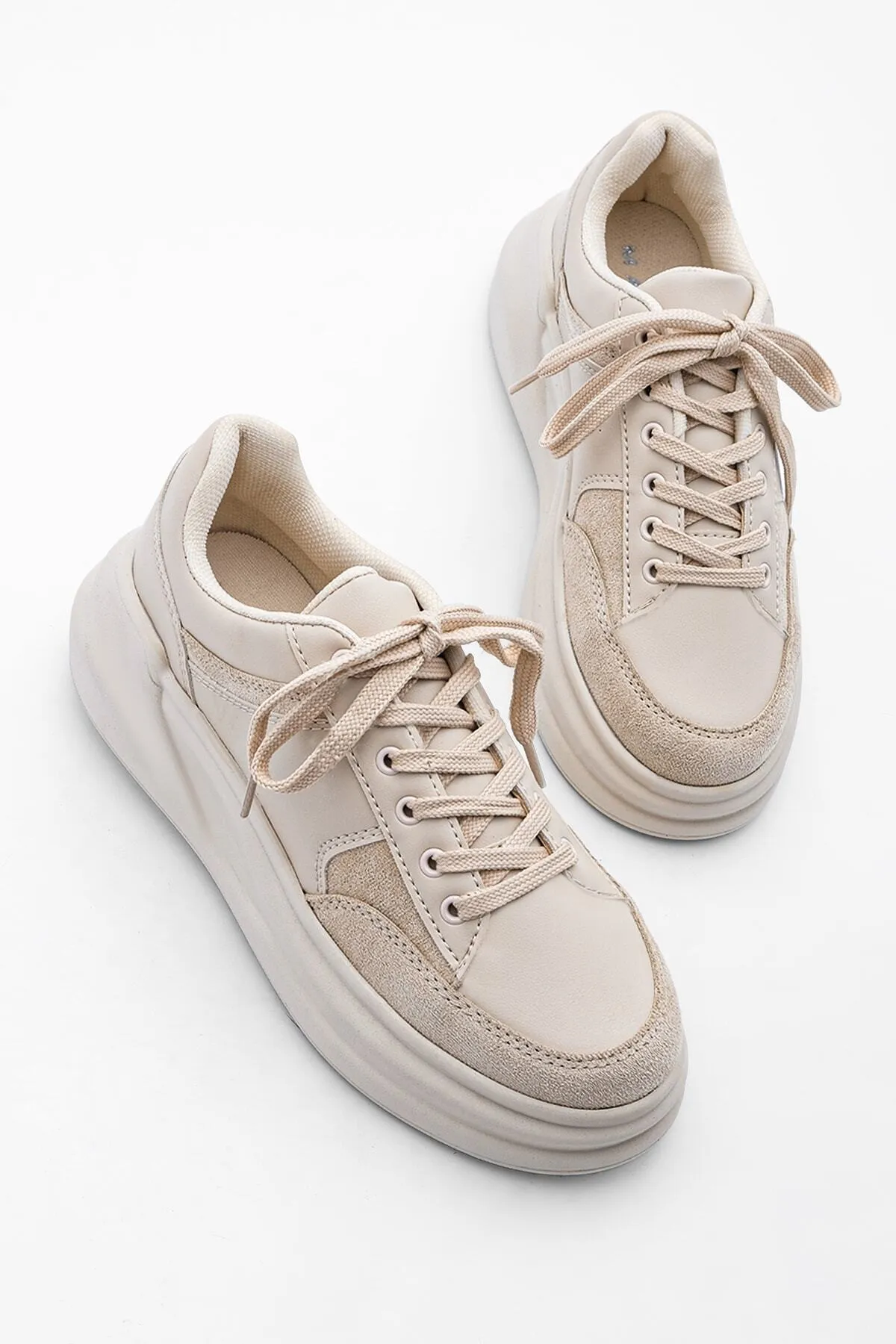 Marjin  Sneaker - Beige - Flacher Absatz