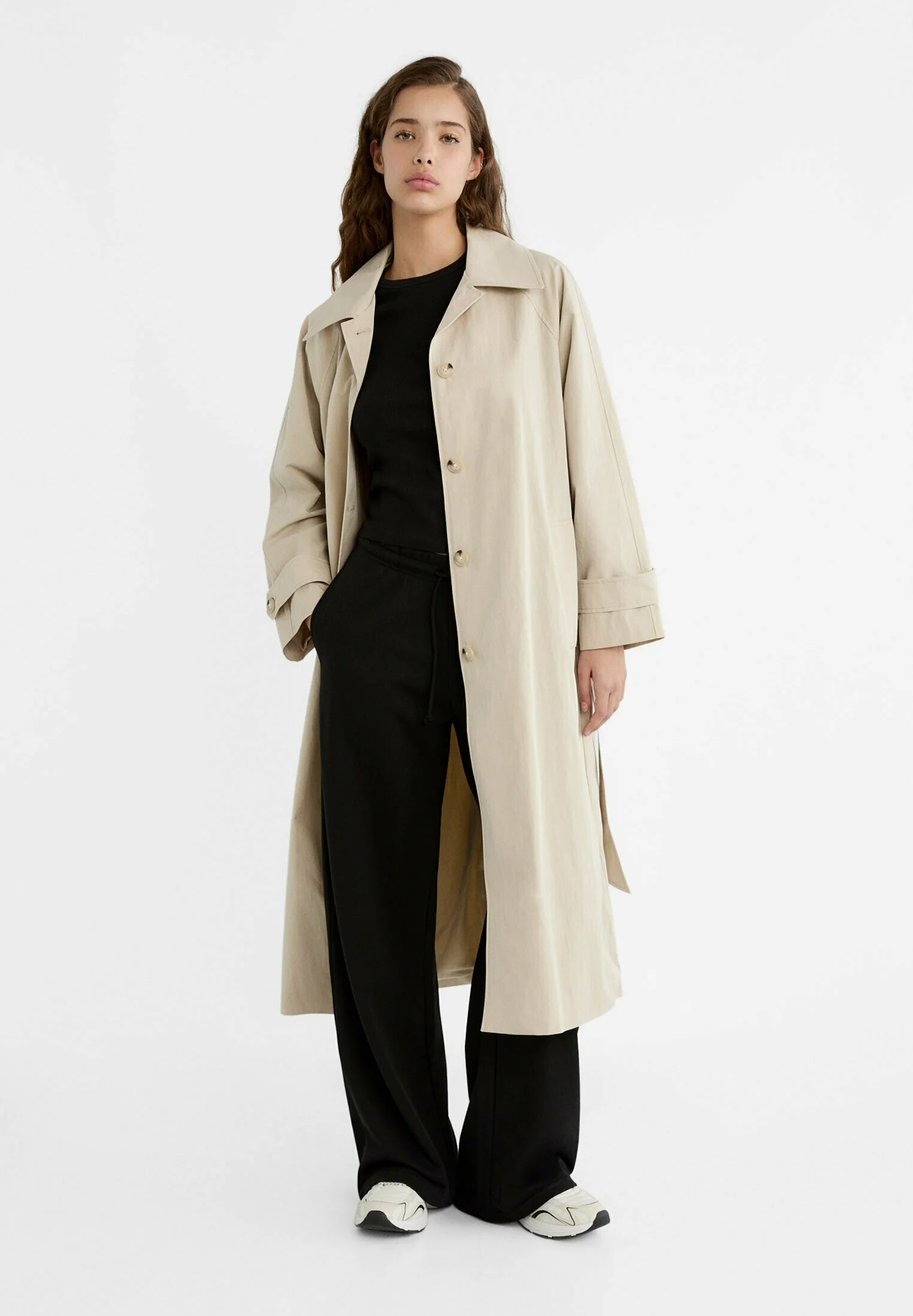 Stradivarius FLUYENDO CON PESTAÑAS - Trench