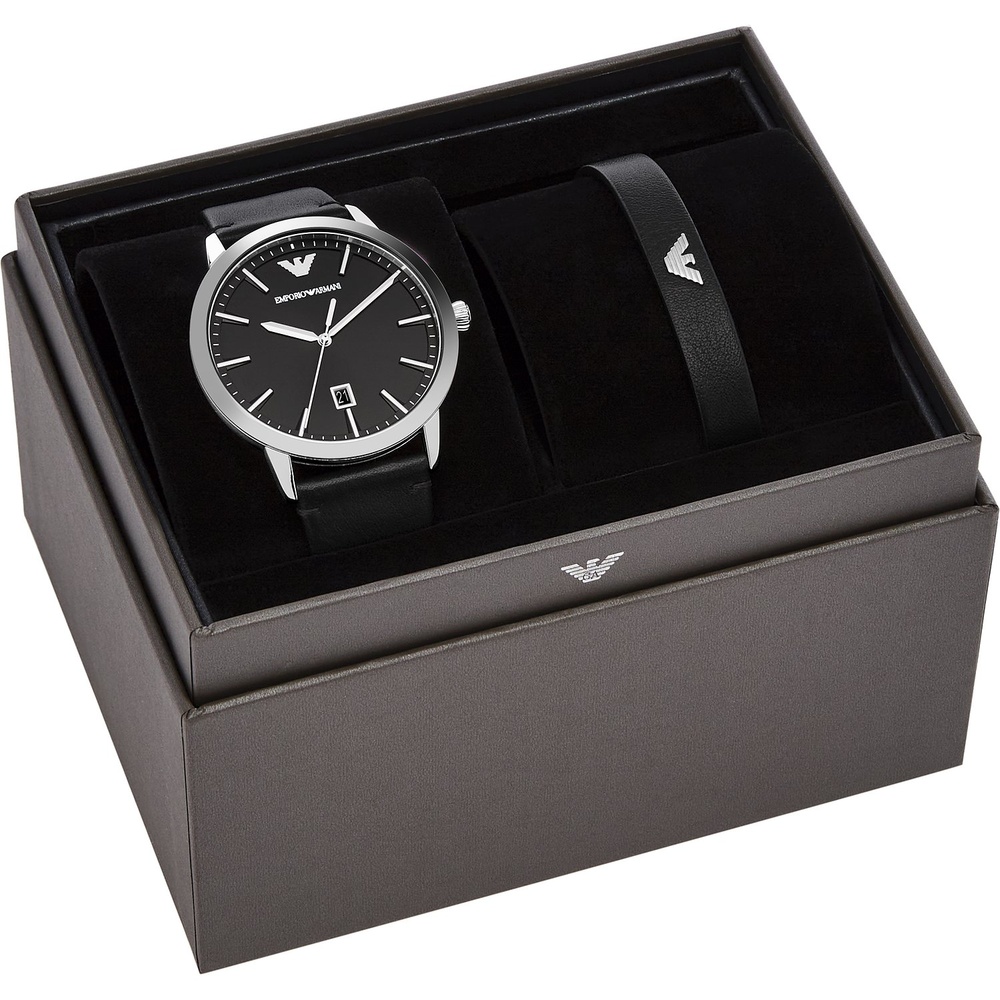 Emporio Armani Set de montres Acier inoxydable Bijoux