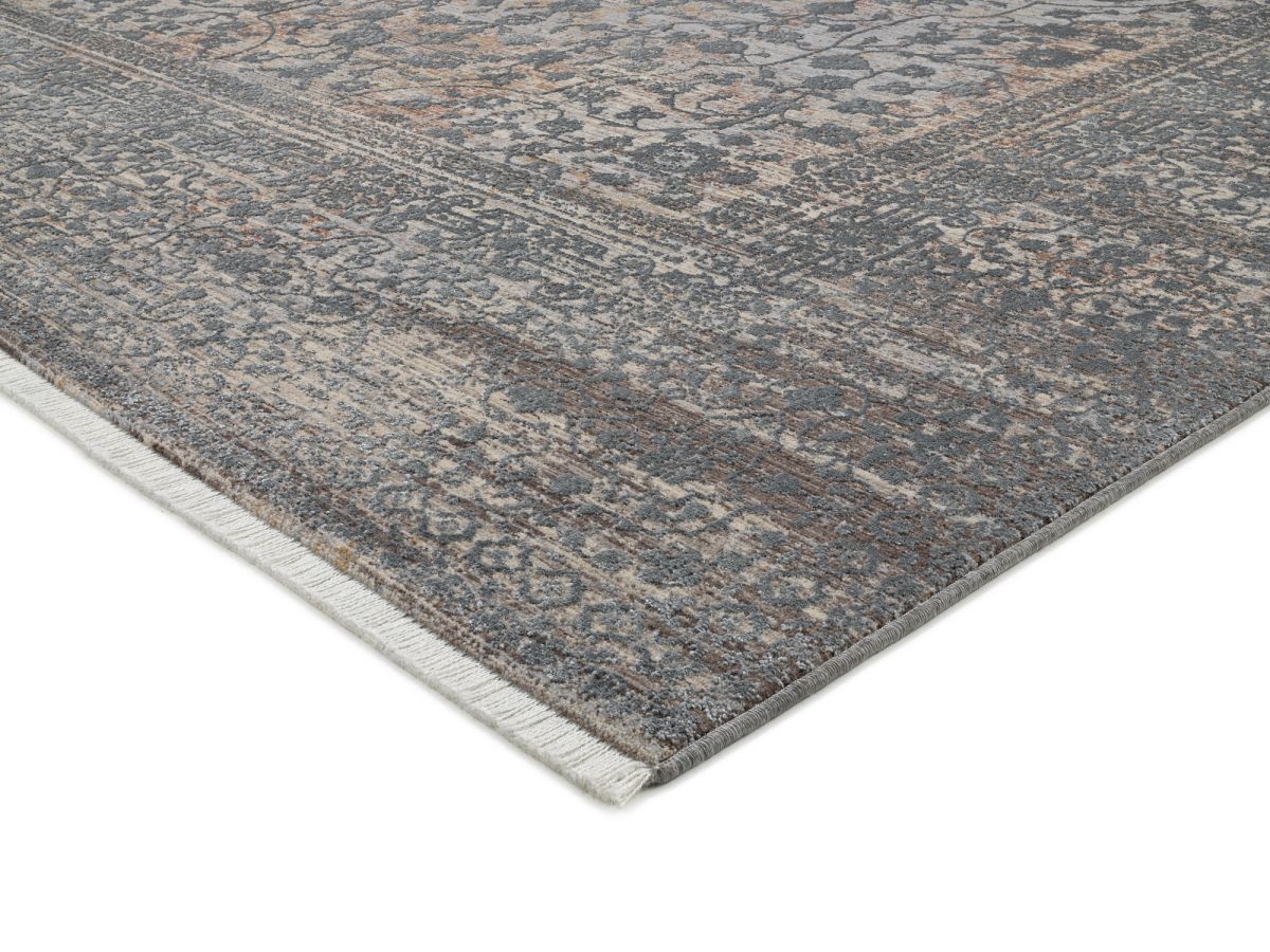 Webteppich Colour Cihan Silber-Grau 80 x 150 cm