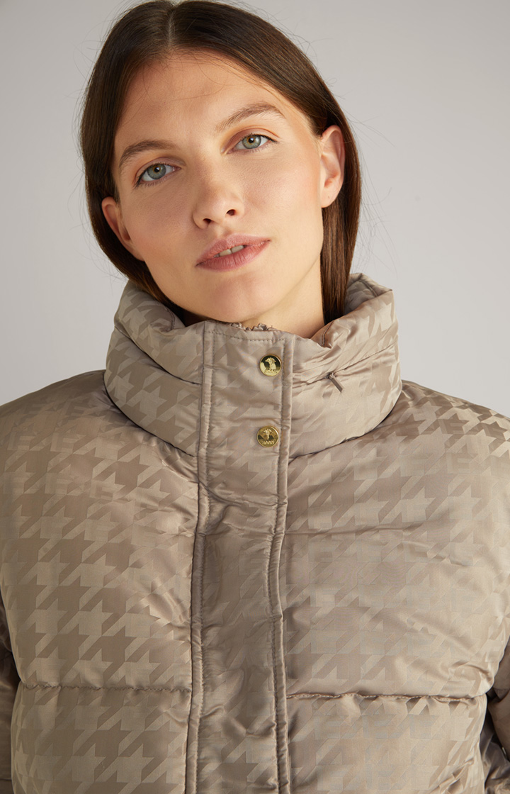 Steppjacke in Greige