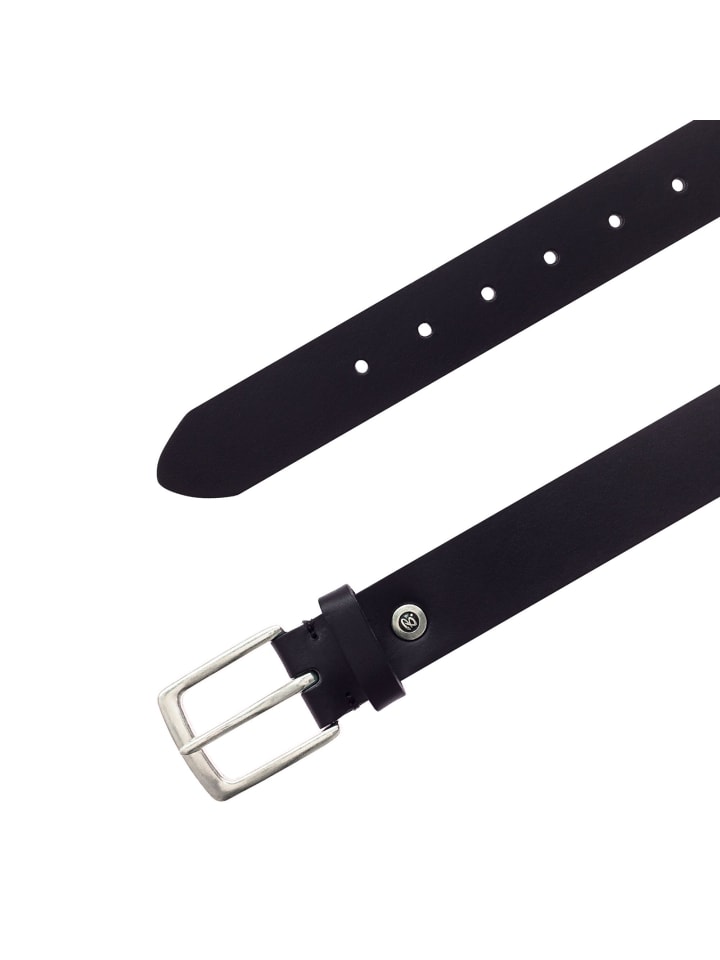 b.belt Gürtel Leder in black günstig kaufen