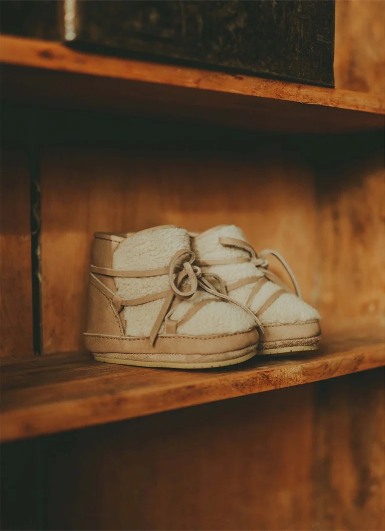 Pantofi din piele Donsje Amsterdam Inuk pentru copii