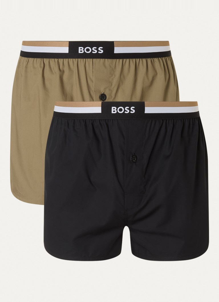 Lot de 2 boxers HUGO BOSS avec ceinture logotée