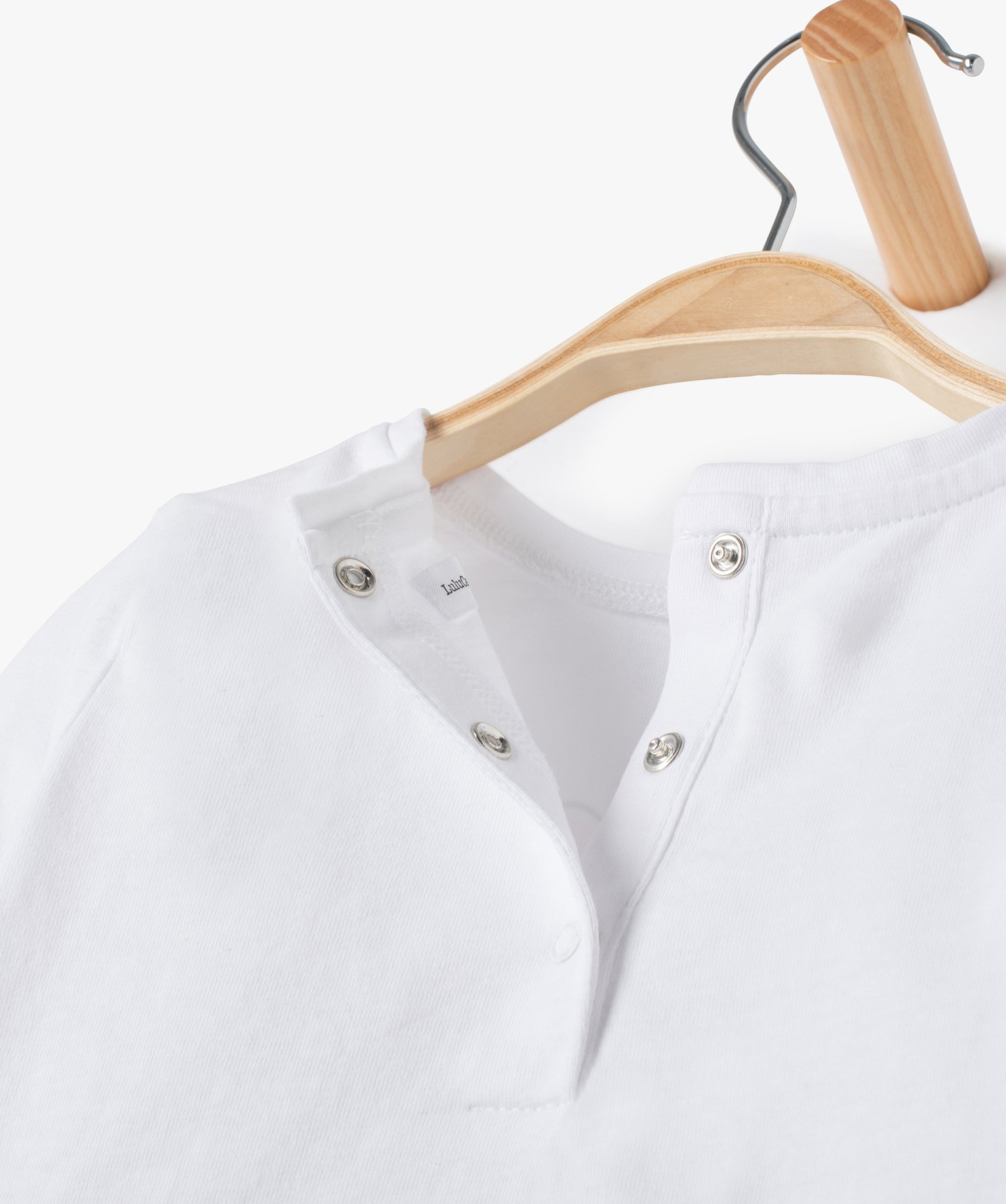 Tee-shirt bébé fille à manches longues et pattes à nouer... blanc | GEMO