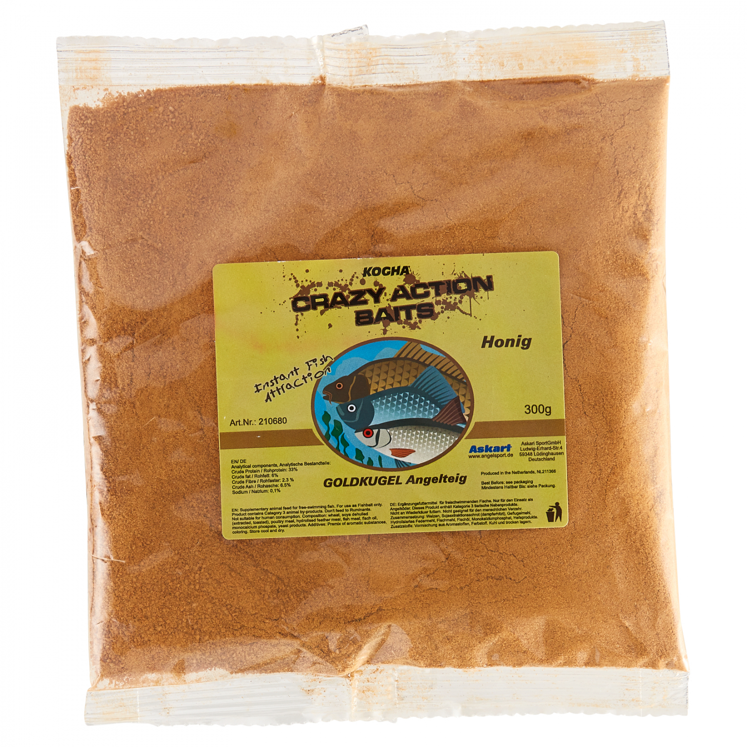 Kogha Teig Crazy Action Baits Goldkugel
