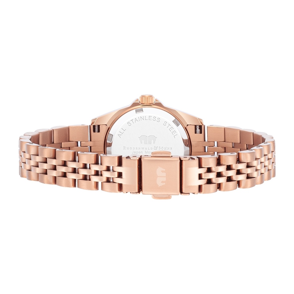 Rhodenwald & Söhne Montre à quartz Cassina en Or rose Acier inoxydable en Or rose Montre
