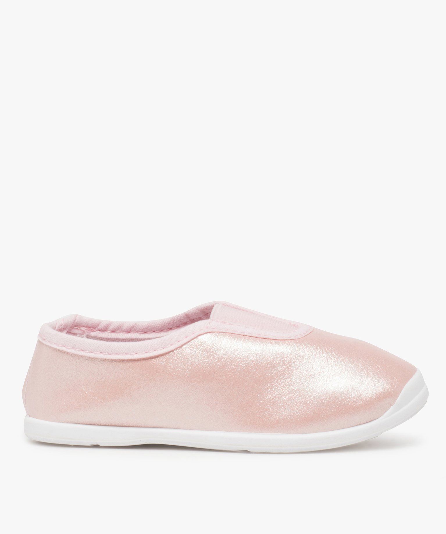 Rythmiques fille dessus brillant avec élastique central rose | GEMO