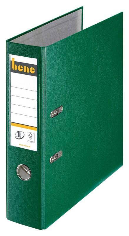 Bene No.1 Power Ordner DIN A4 80 mm Grün 2 Ringe 291400 PP (Polypropylen) Hochformat