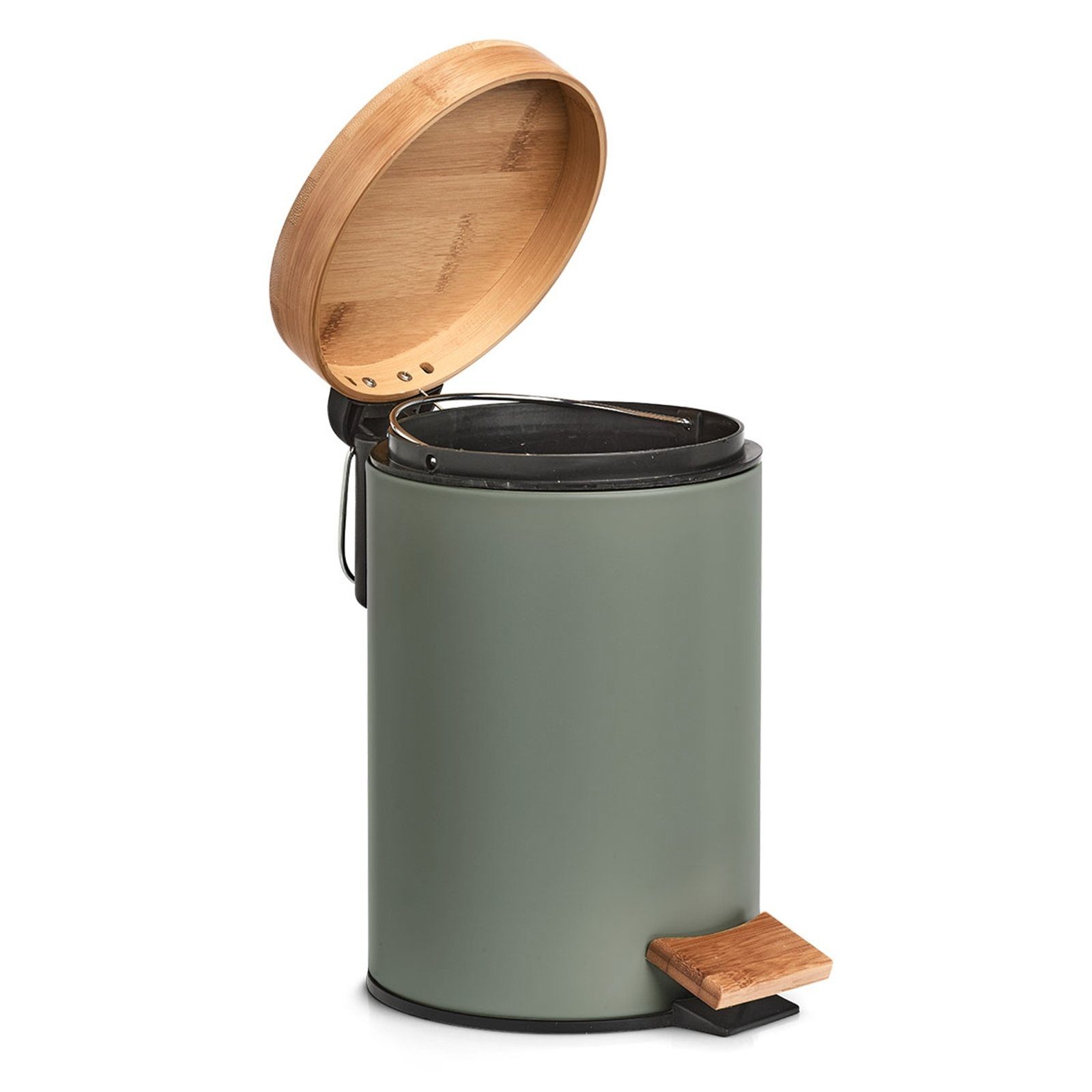 HTI-Living Kosmetikeimer WC Bürste und Kosmetikeimer Scandi Salbei
