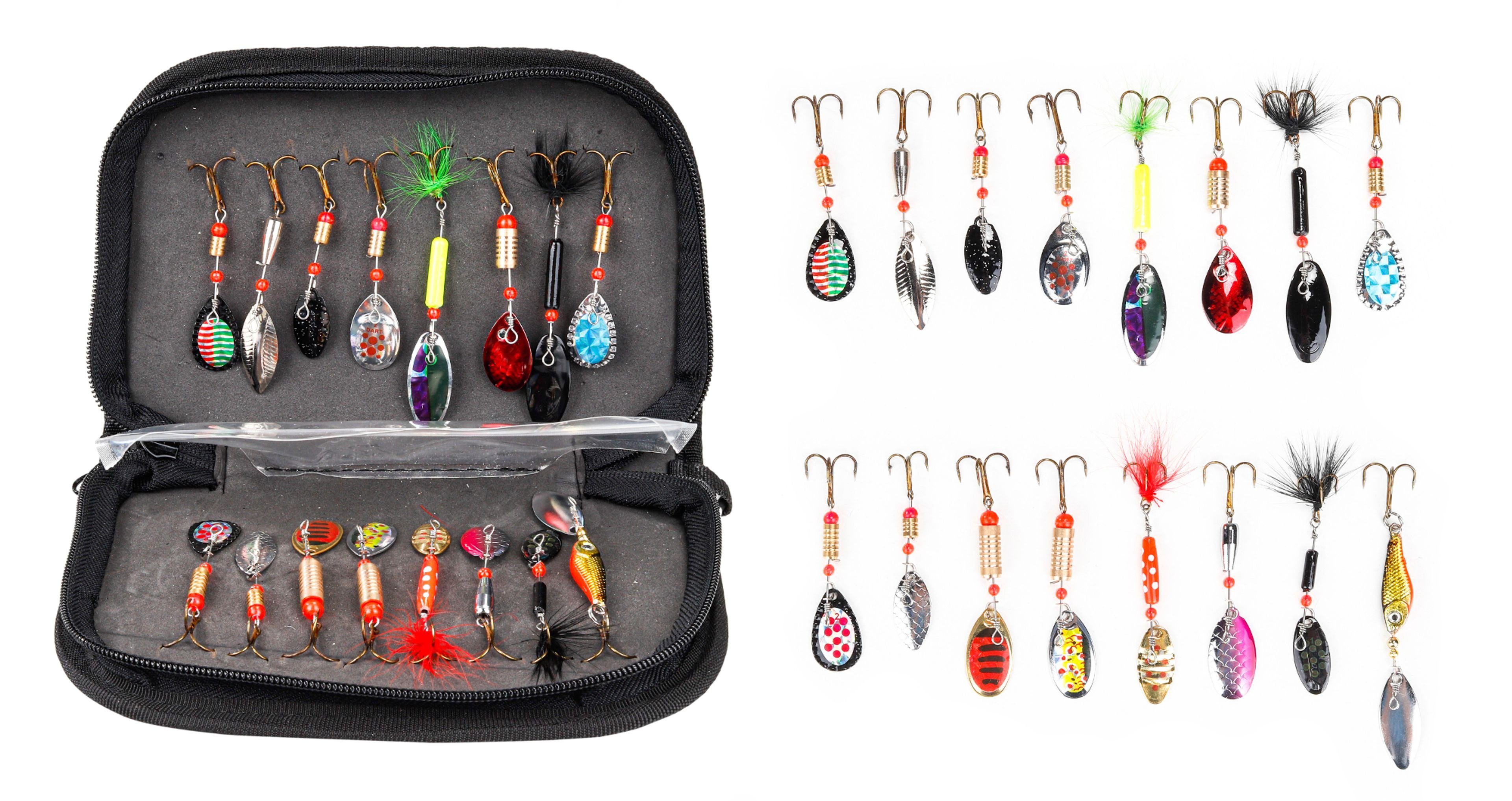 Gravidus Kunstköder 16-tlg. Angel Set Köder mit Tasche