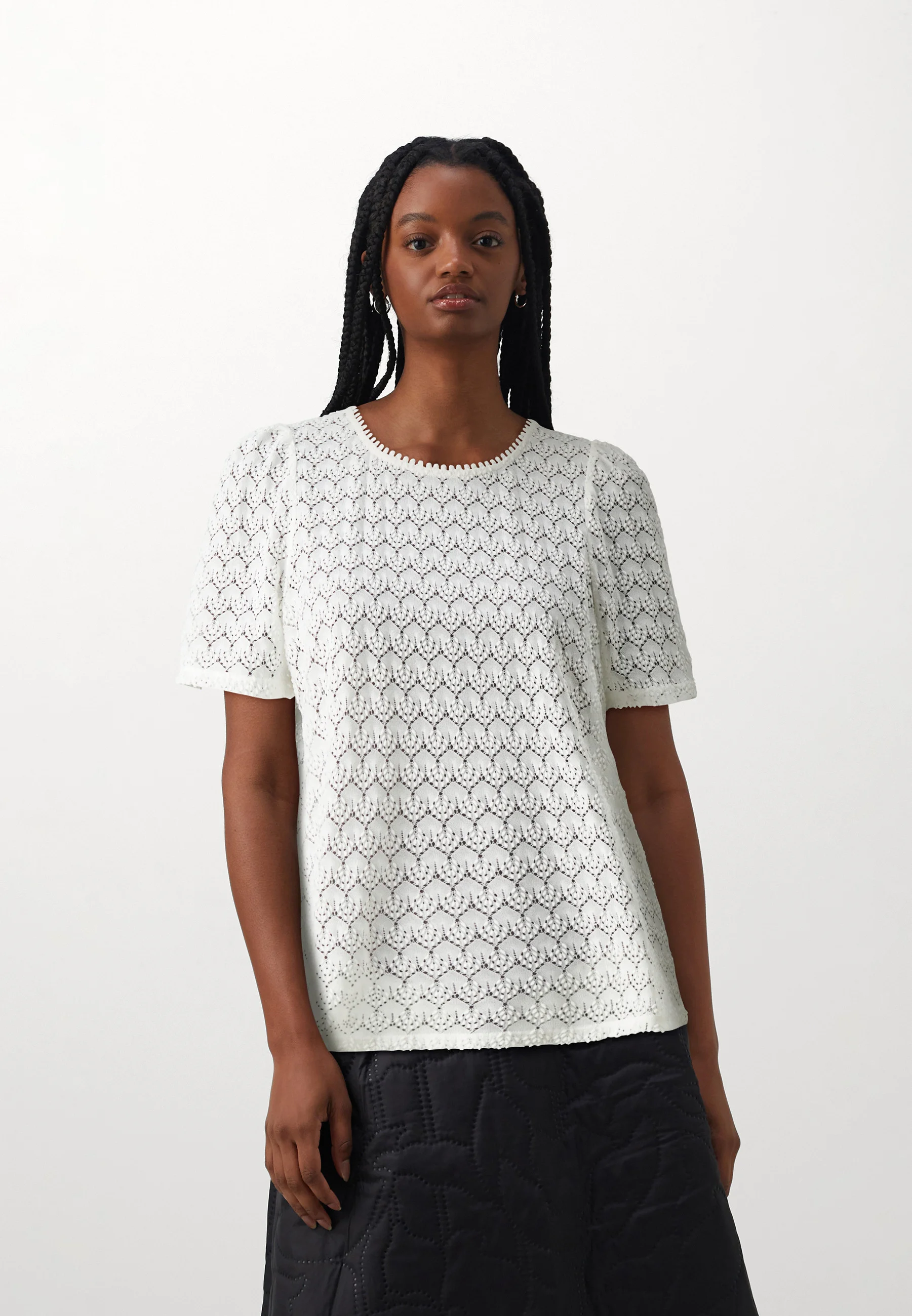 ONLY ONLLEA SS RUFFLES NOOS - Blusa