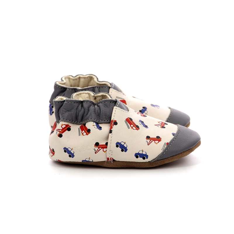 Chaussons cuir tannage vegetal Super Cars