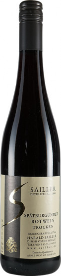 2018 Spätburgunder Rotwein trocken - Weingut-Destillerie Harald Sailler