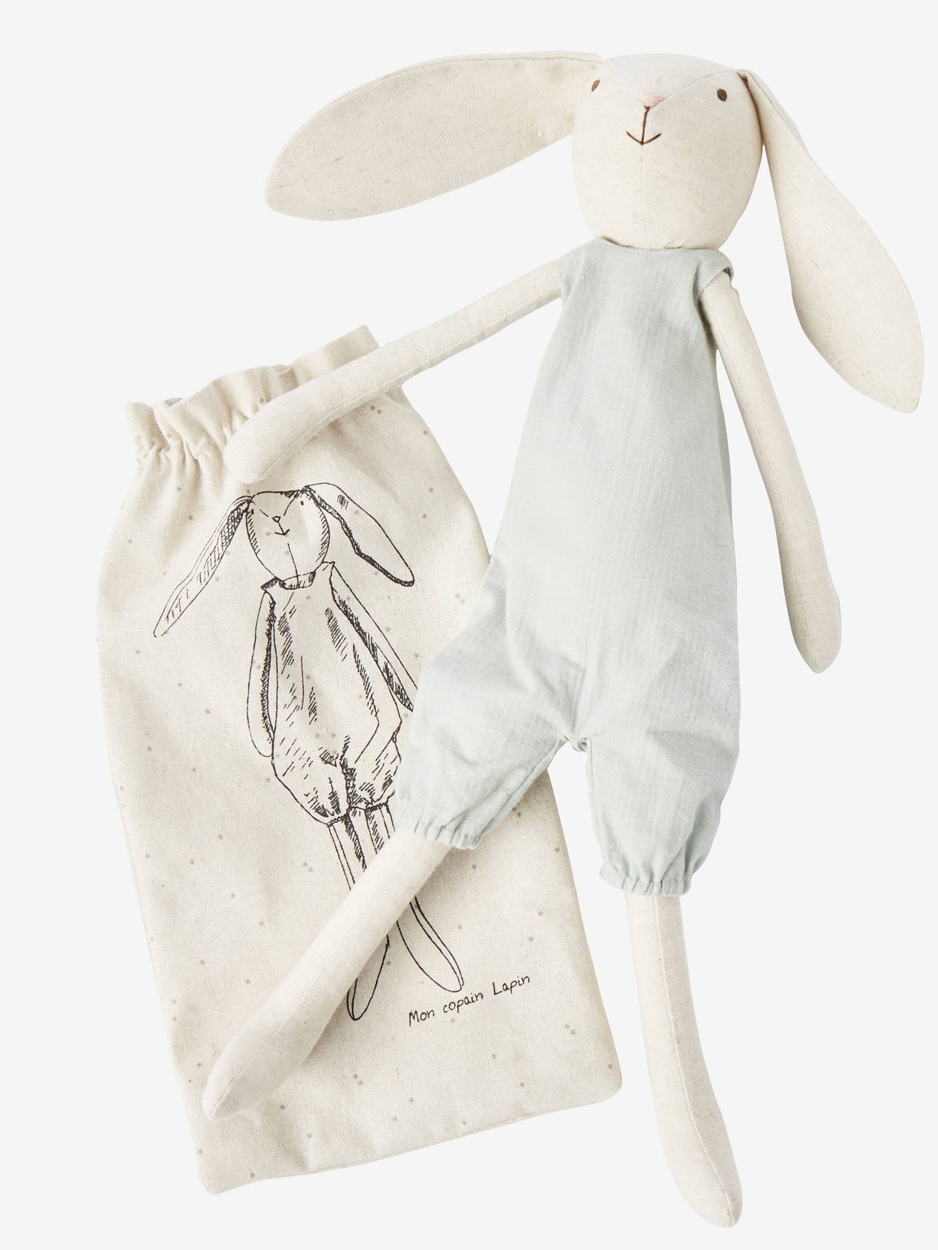Poupée en lin Mon lapin beige