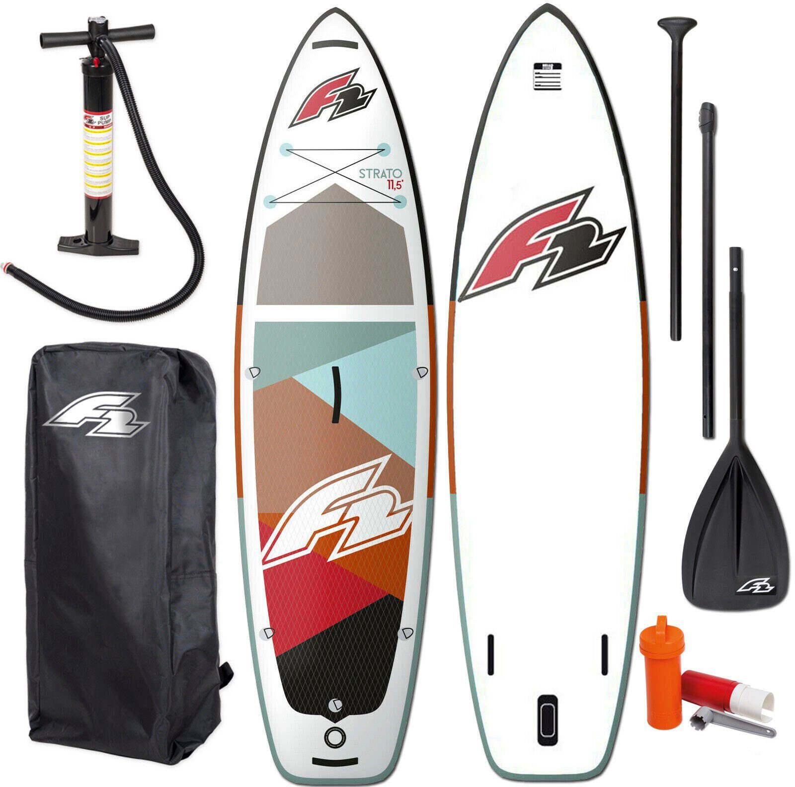 F2 Inflatable SUP-Board Strato women 10,5 red, (Packung, 5 tlg)