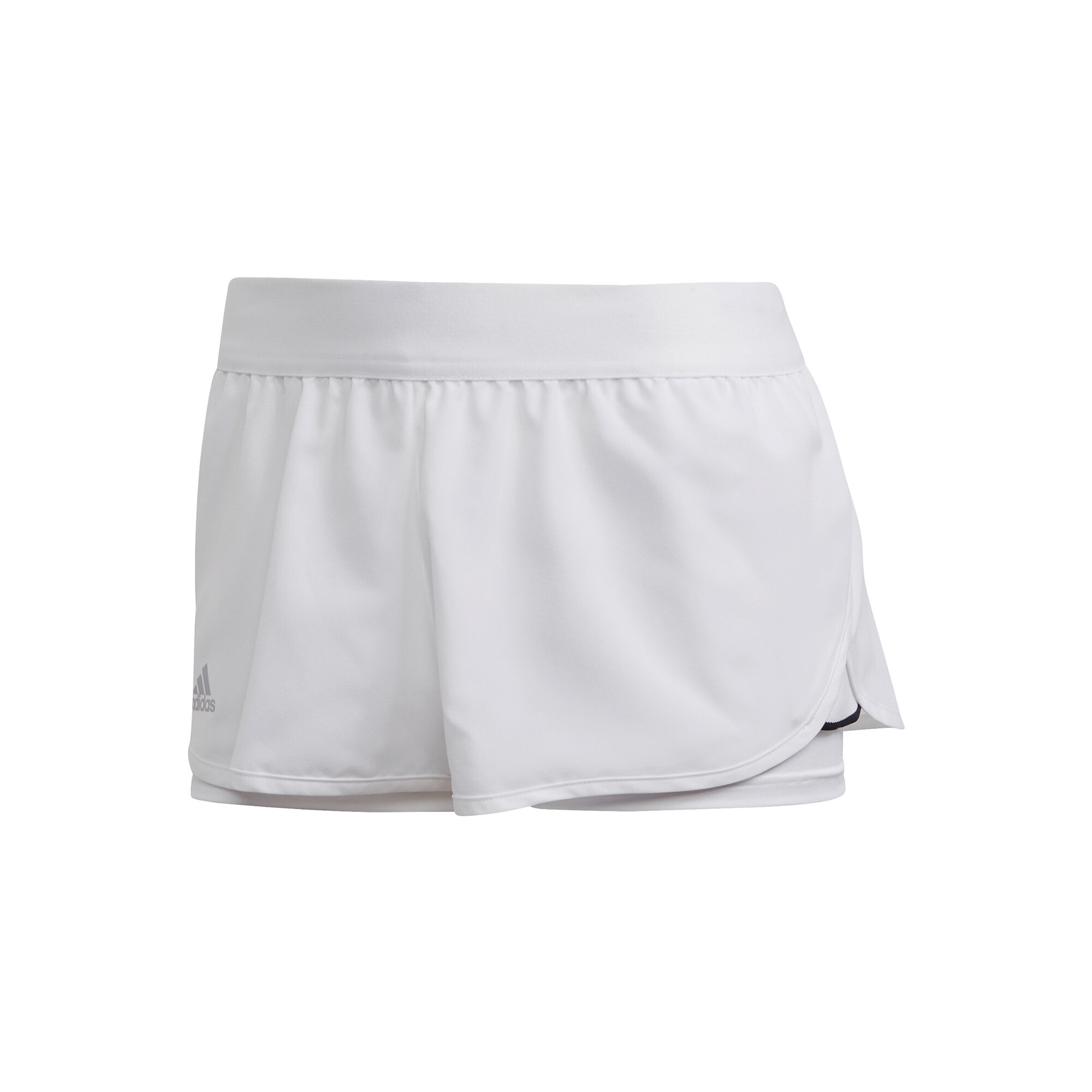 Club Shorts Damen - Weiß, Silber