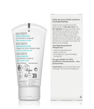 lavera Basis sensitiv Feuchtigkeitscreme Tagescreme-50 ml
