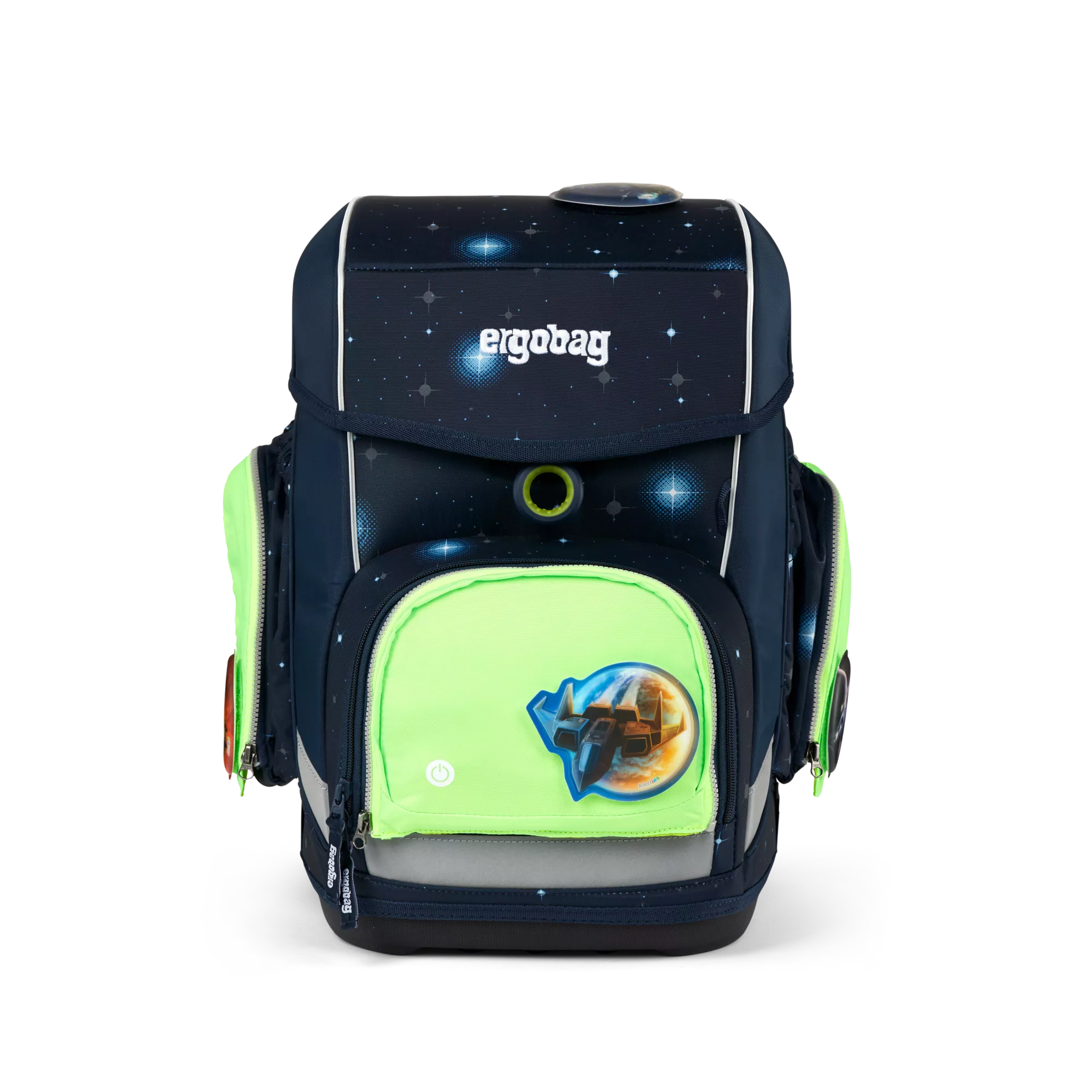 ergobag Fluo LED Zip Set Grün