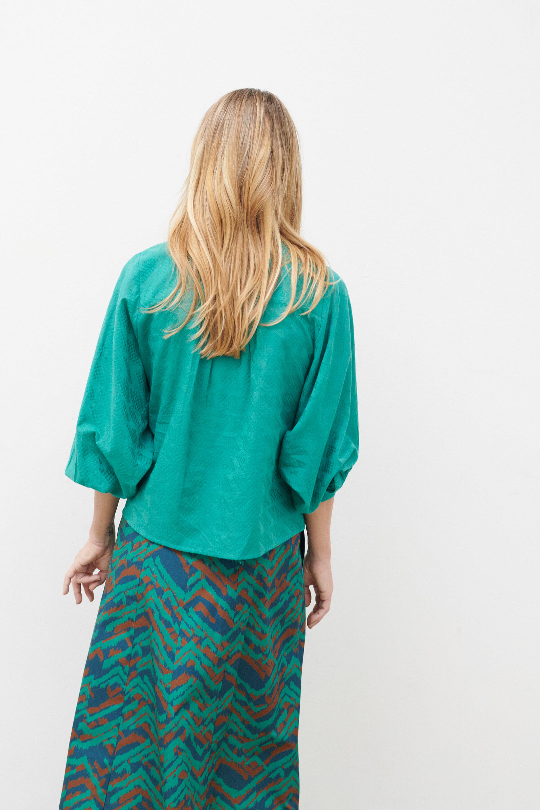 chemise celestine vert menthe femme