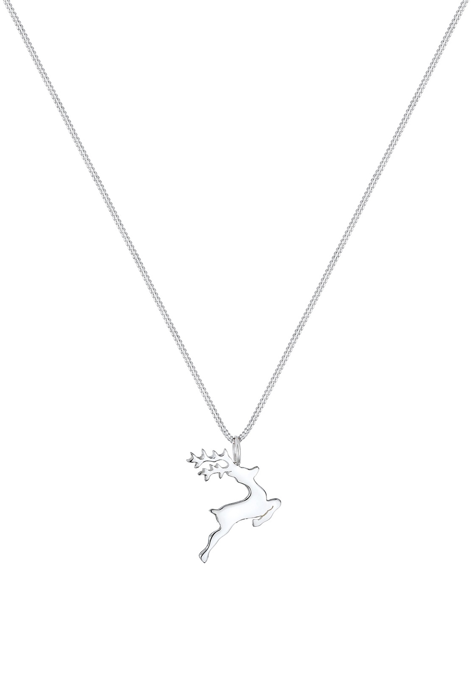Elli Women's Reindeer Pendant in 925 Sterling Silver