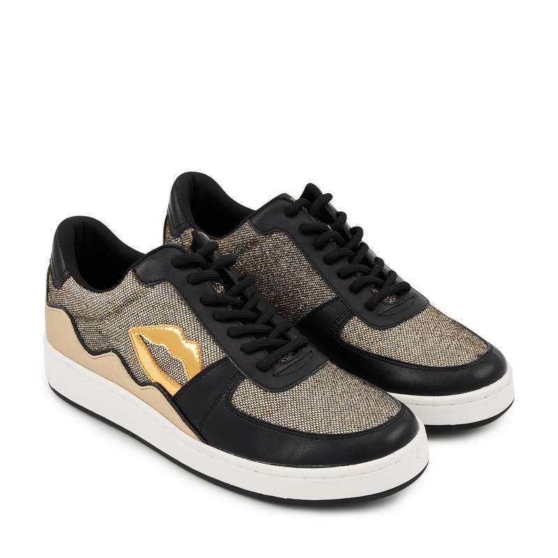 Baskets en cuir Loulou party or