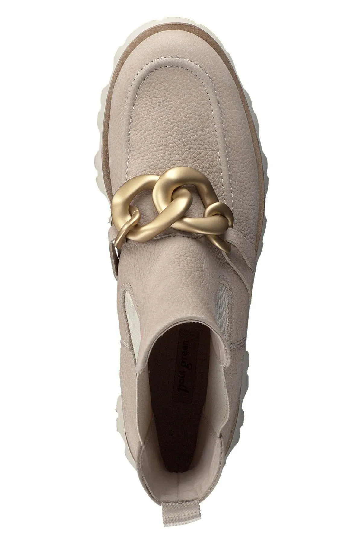 Paul Green  Stiefelette - Beige - Blockabsatz
