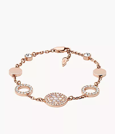 Fossil Armband Mosaic Disc Perlmutt