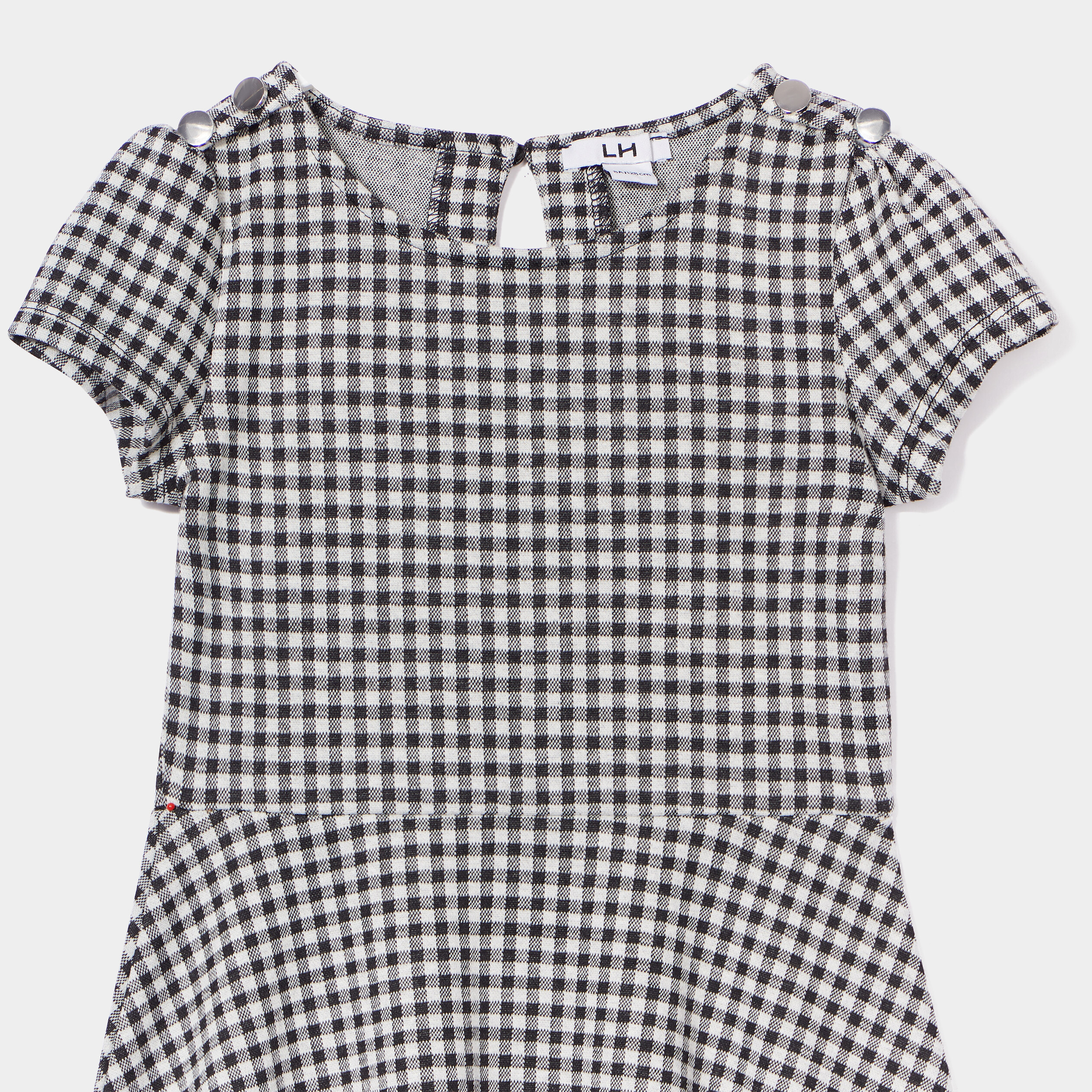 Robe patineuse manches courtes ecru fille | La Halle