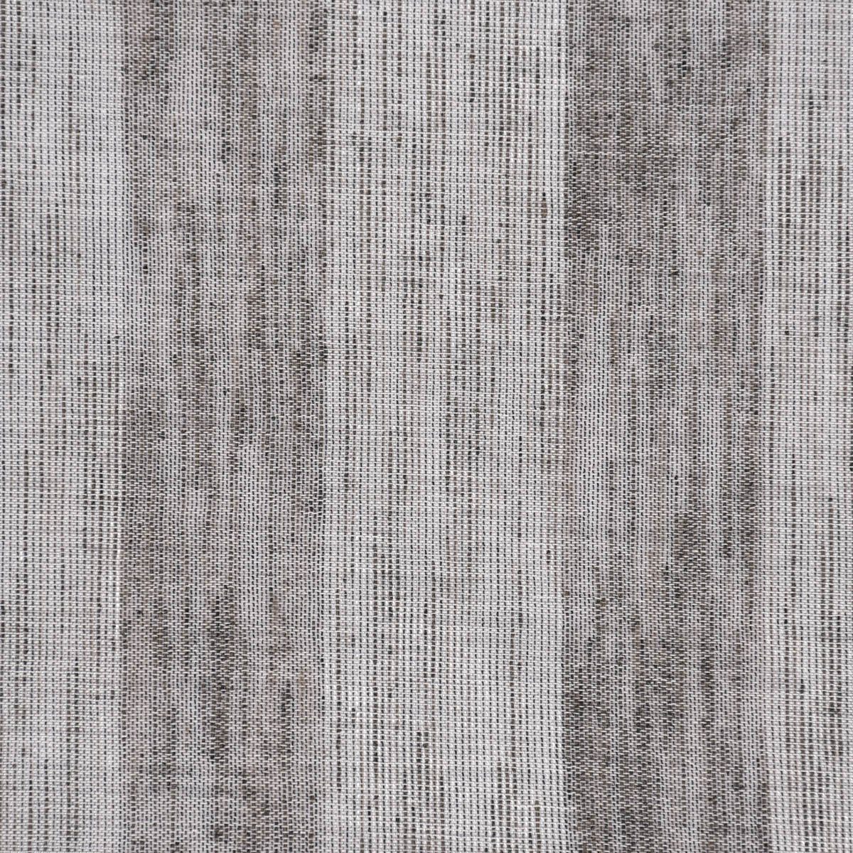 Meterware Rasch Textil Stores Shine Längsstreifen Leinenstruktur grau silber 30, halbtransparent, Kunstfaser, überbreit