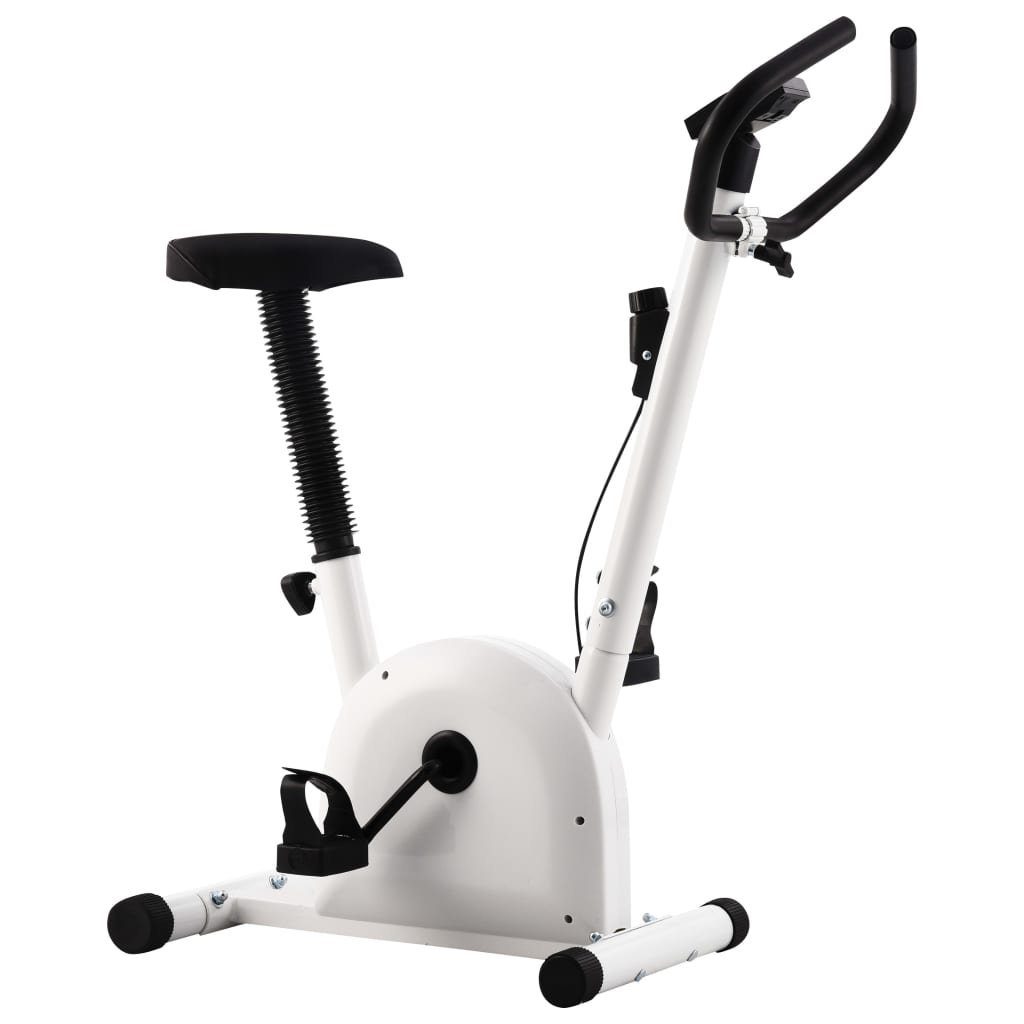 vidaXL Heimtrainer Heimtrainer mit Gurtwiderstand Weiß